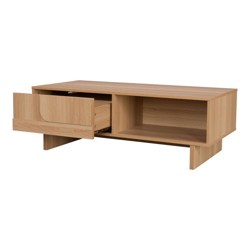 Холна маса jenfia от mdf в естествен цвят 110x55x38.5 см