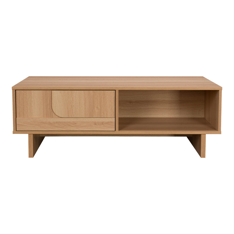 Холна маса jenfia от mdf в естествен цвят 110x55x38.5 см