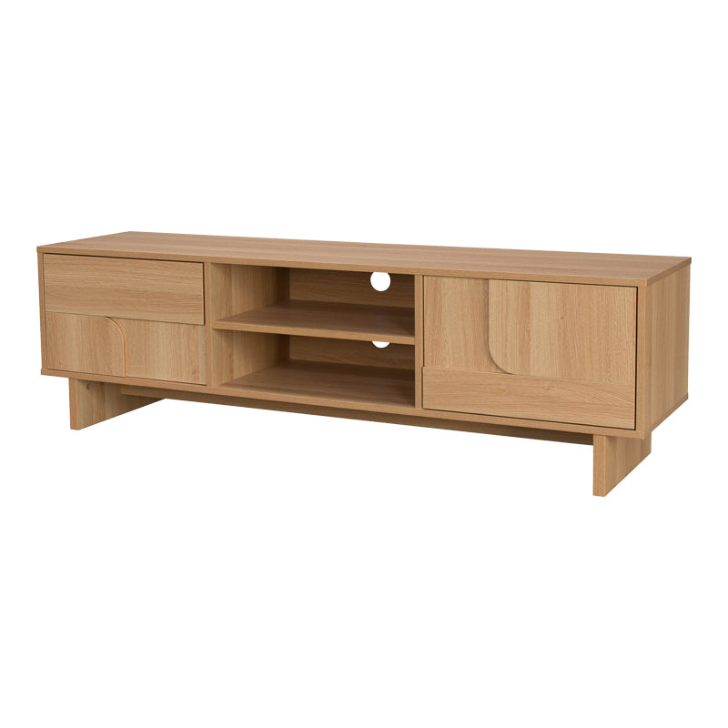 Тв шкаф jenfia от mdf в естествен цвят 150x39x45.5 см