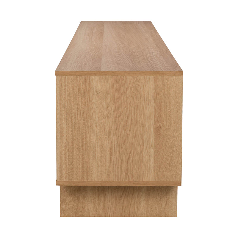 Тв шкаф jenfia от mdf в естествен цвят 180x39x45.5 см