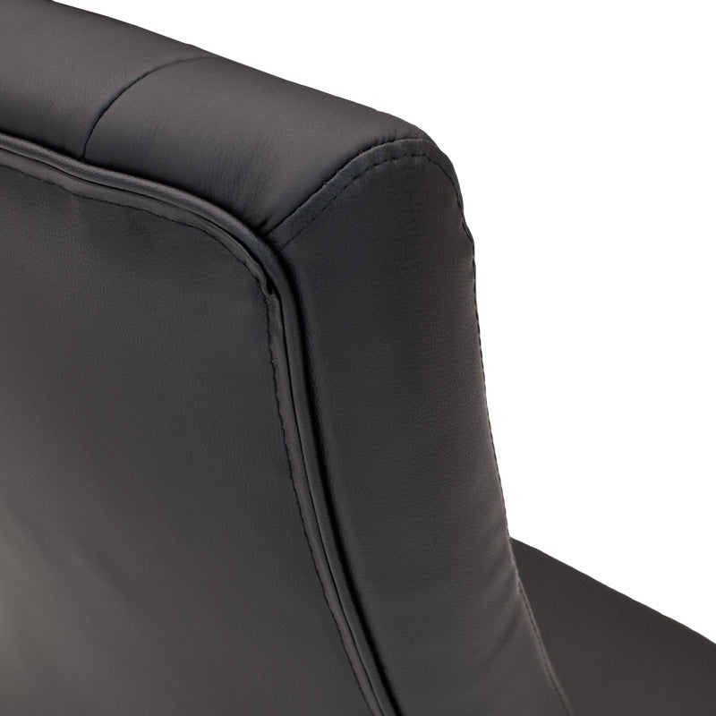 Мениджърски офис стол Roby с PU в черен цвят