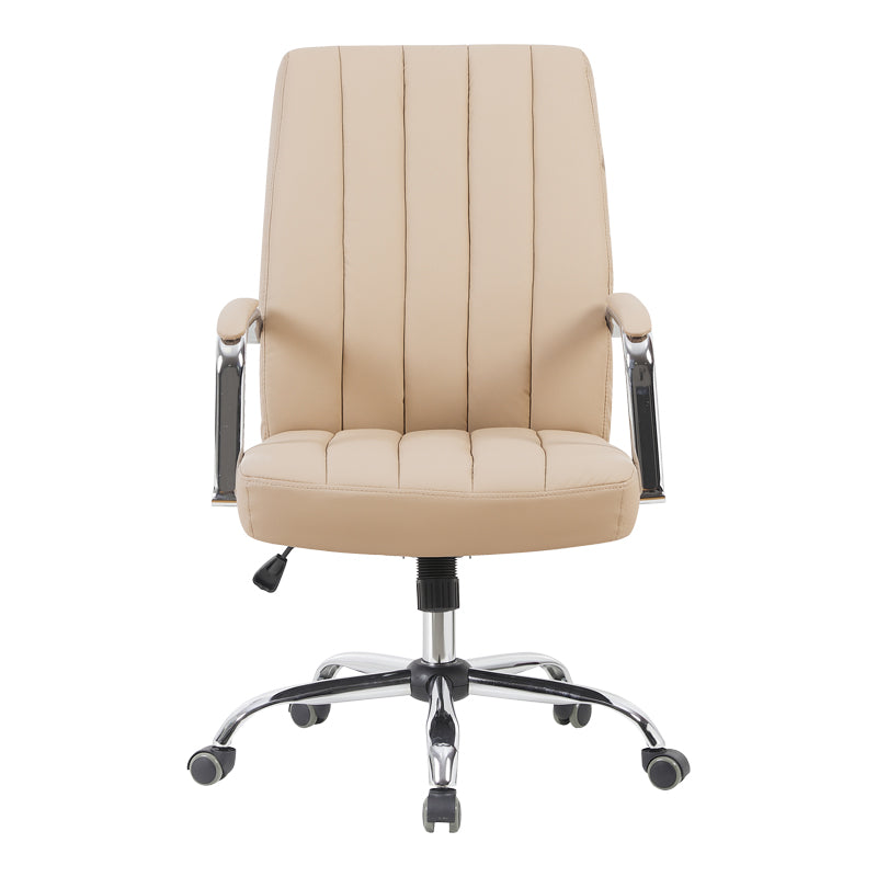 Офис стол за мениджъри Mido pu капучино 58x71x100-106см