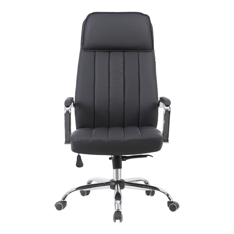 Morales pu черен офис стол за мениджъри 60x70x118-124 см