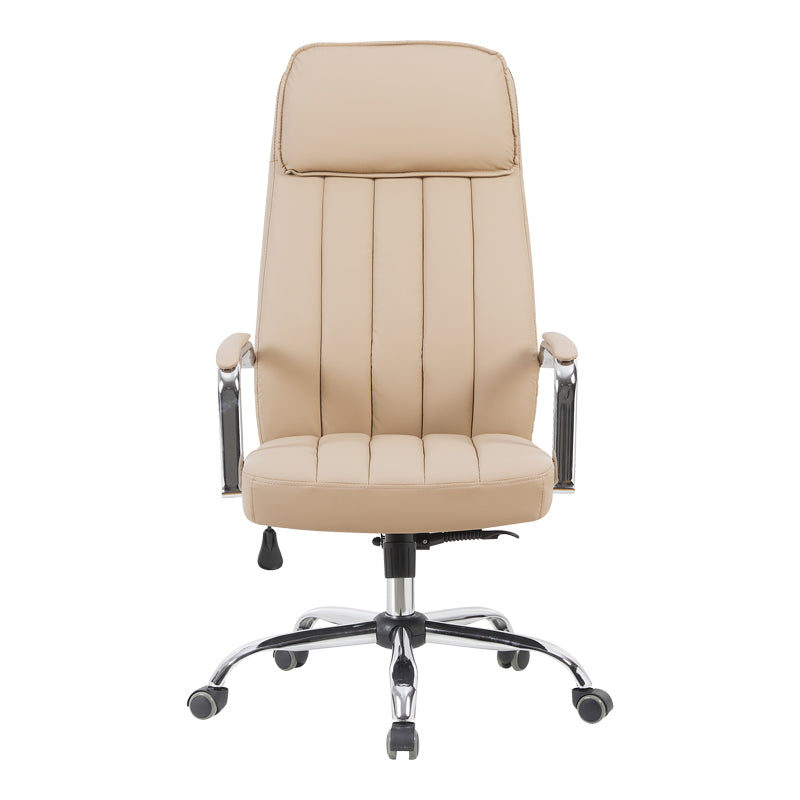 Офис стол за мениджъри Morales pu капучино 60x70x118-124 см