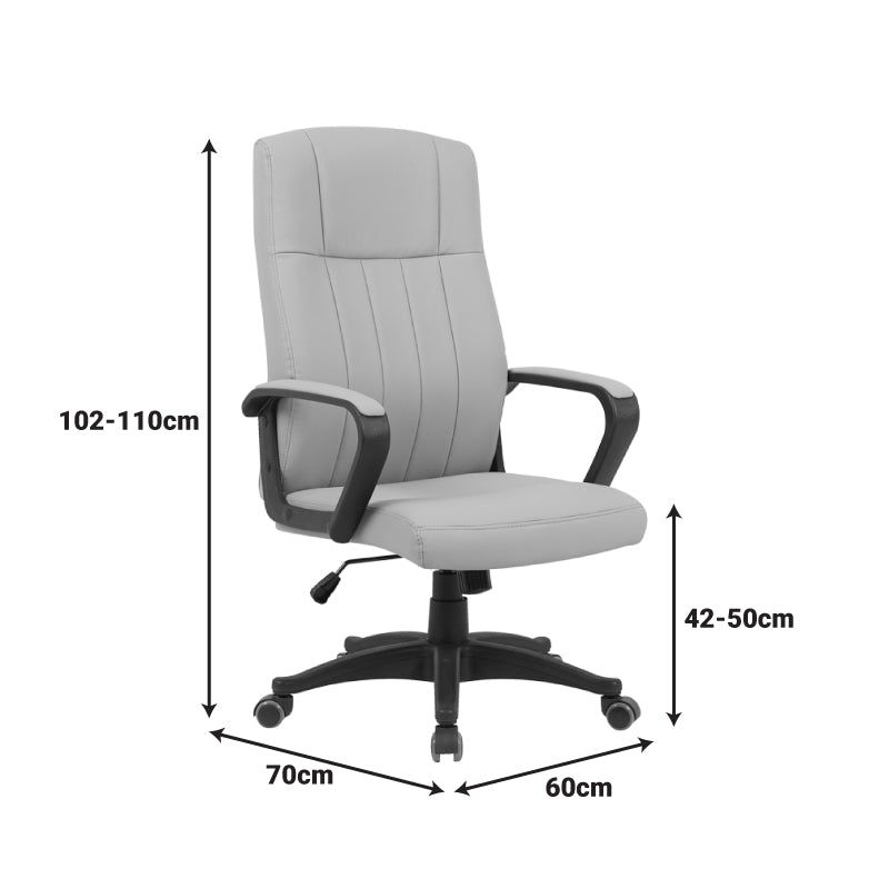 Мениджърски офис стол roby pu cappuccino 60x70x102-110 см