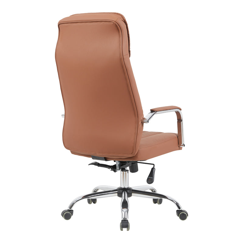 Morales pu кафяв офис стол за мениджъри 60x70x118-124 см