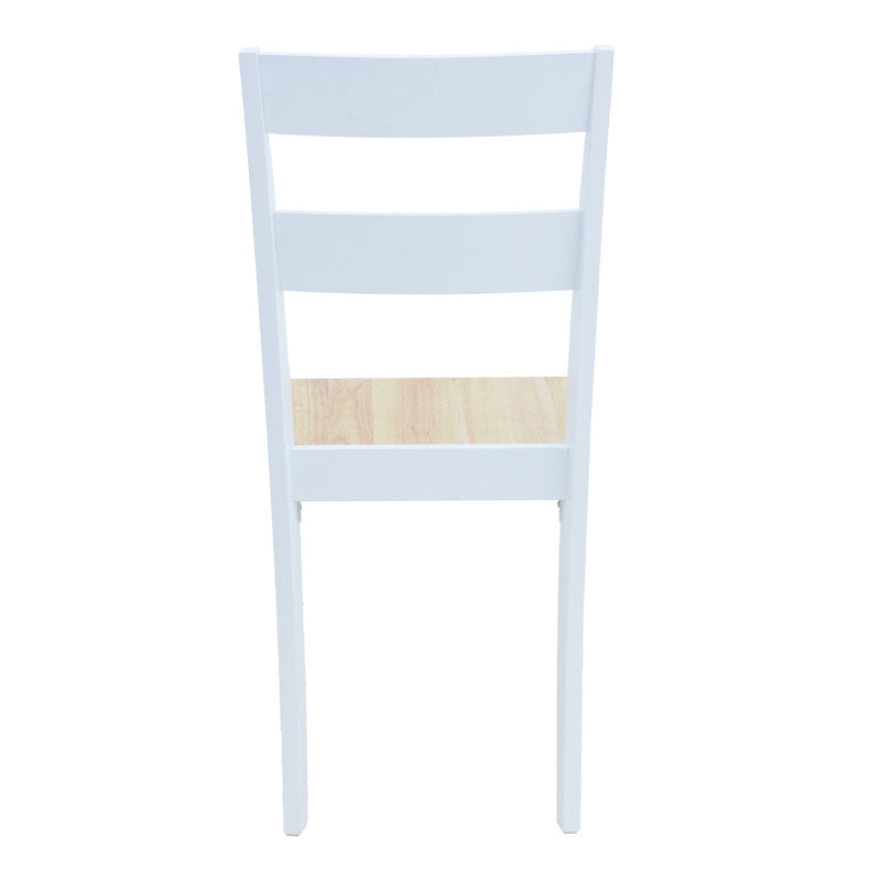 Стол Йорк в бяло-натурален нюанс 39.5x47.5x89см