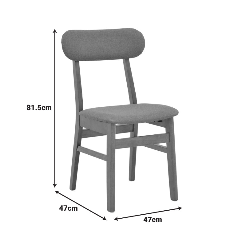 Стол gaborn в сив нюанс 47x47x81.5см
