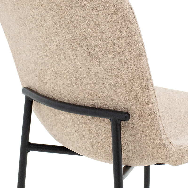 Стол Gratify букле екрю крака черни