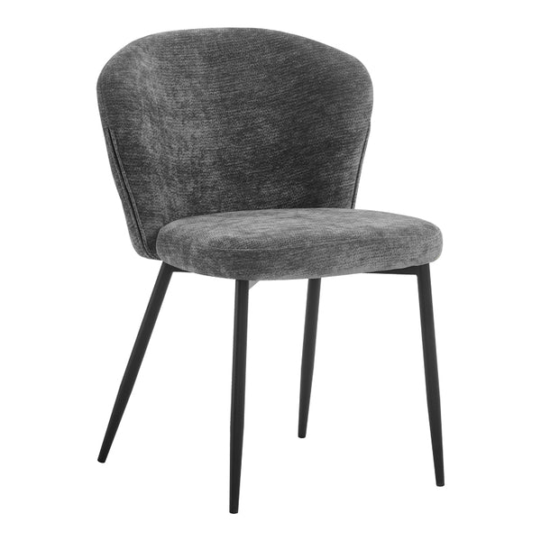 Стол MERCY антрацит плат с черен метален крак 57x60.5x79см