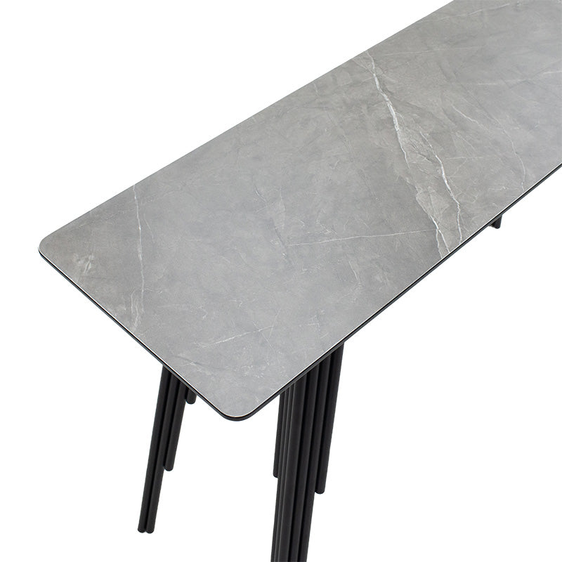 Конзола Lifo MDF тъмно сива циментово-черна 120x40x75εκ