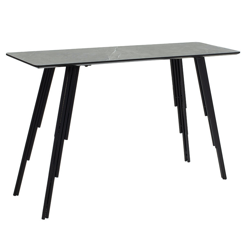 Конзола Lifo MDF тъмно сива циментово-черна 120x40x75εκ