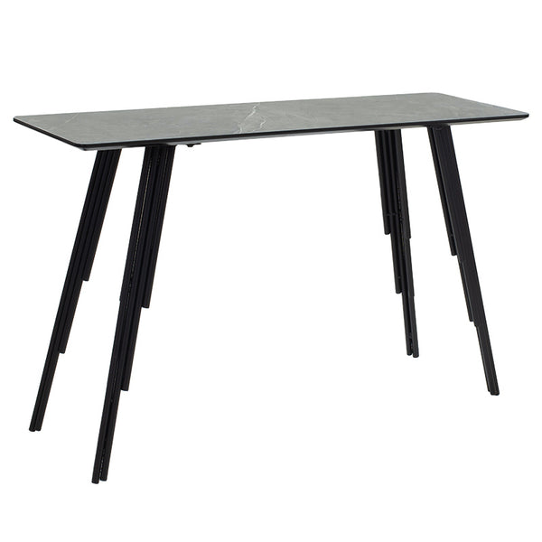 Конзола Lifo MDF тъмно сива циментово-черна 120x40x75εκ