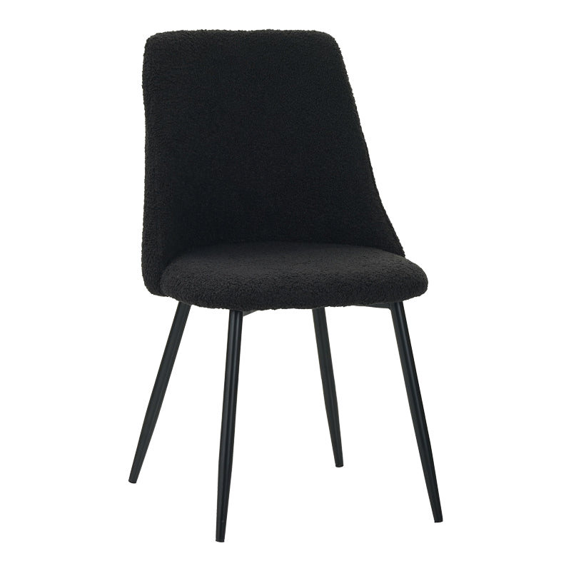 Стол GISSELE плат букле в черен нюанс 51x52x82см
