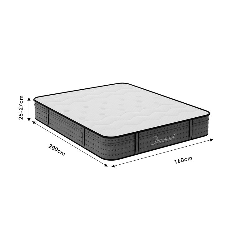 Матрак Diamond 3-Зонов Pocket Spring + Гел Мемори Пяна 160x200x25-27 см