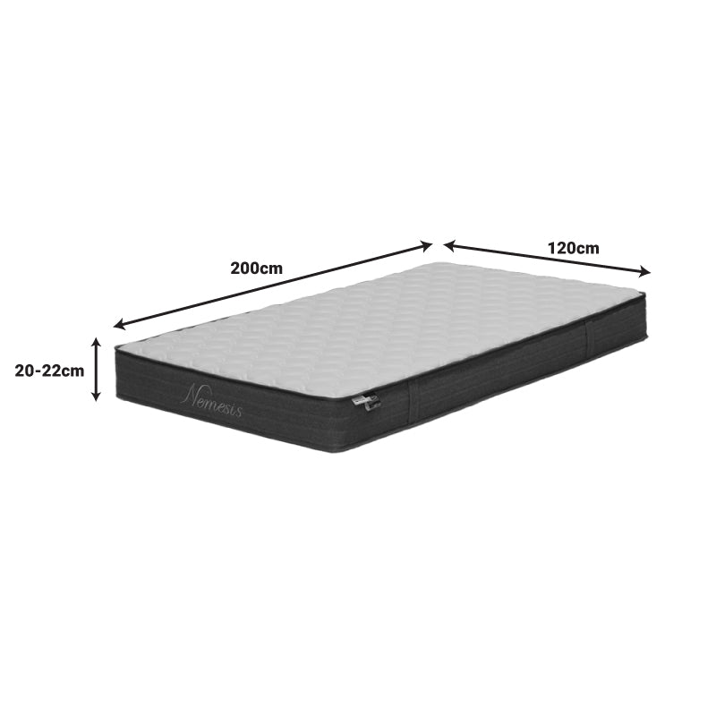 Матрак NEMESIS Pocket Spring – Двулицев, Руло, 20-22 см, 120x200 см