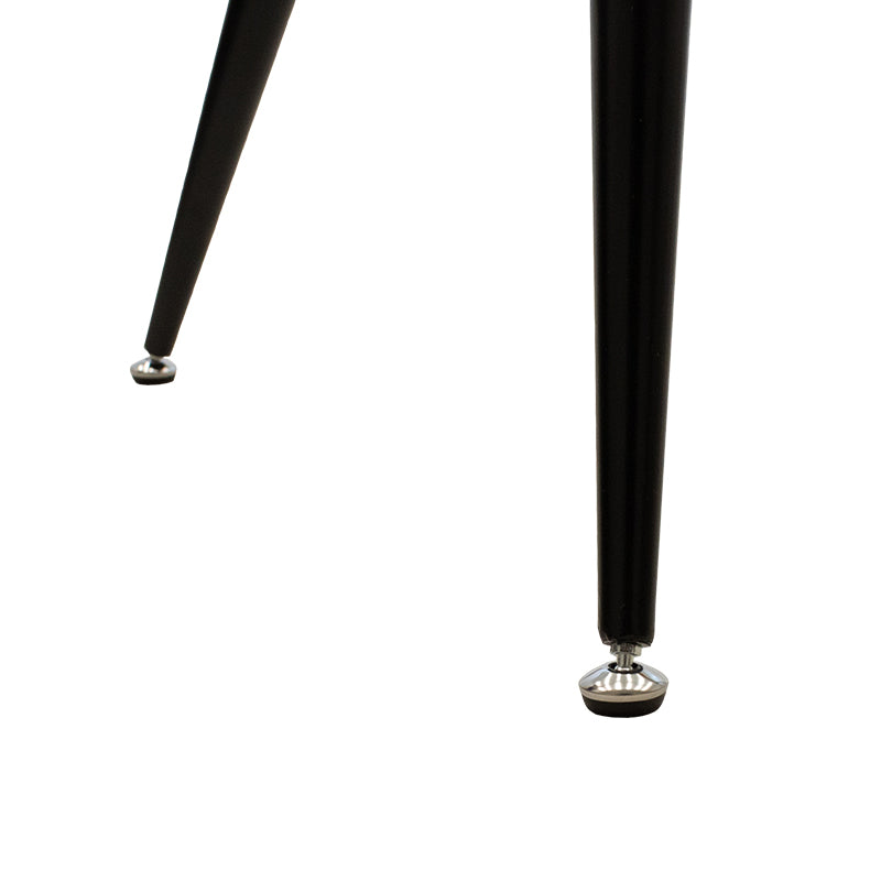 Трапезна маса Astrid стъкло 10мм черни крака 140x80x75см