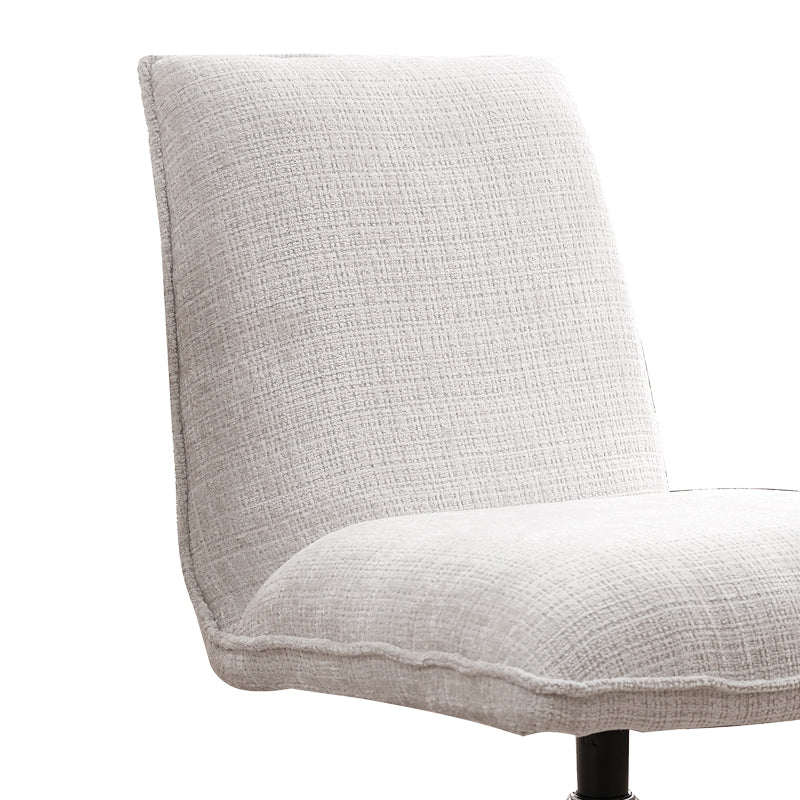 Въртящ се стол Remona крем дамаска-хромирани крака 63x80x80εκ