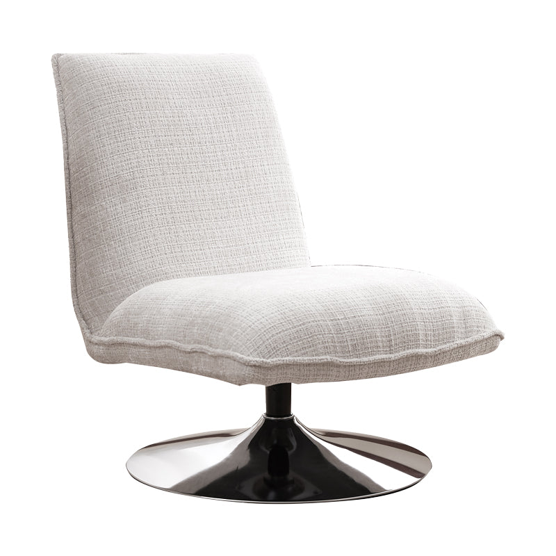 Въртящ се стол Remona крем дамаска-хромирани крака 63x80x80εκ