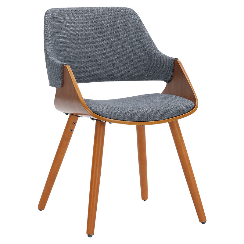 Фотьойл Allegra сива дамаска-орех крака