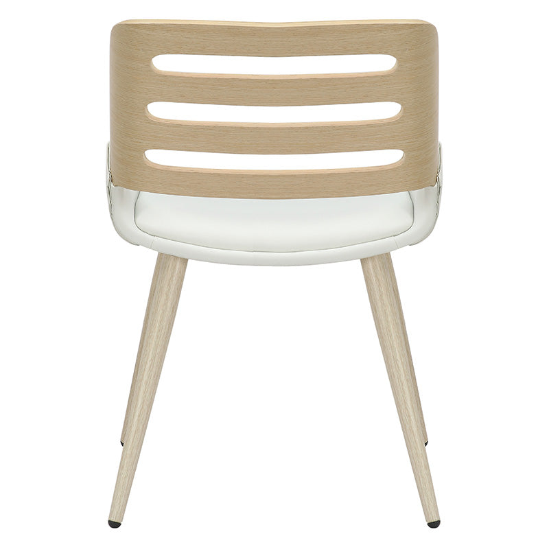 Стол Brody бял пу- естествен крак