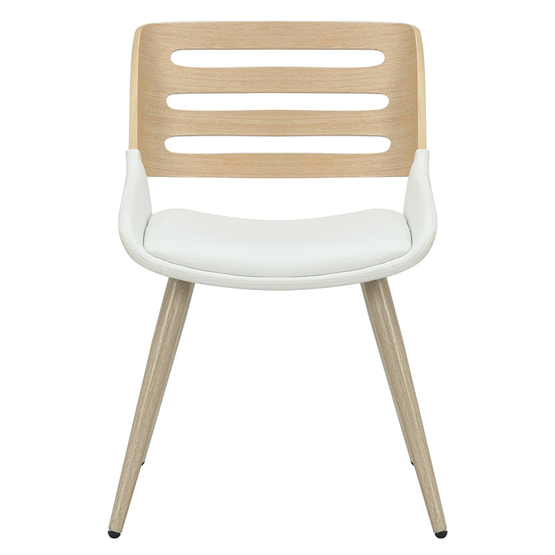 Стол Brody бял пу- естествен крак