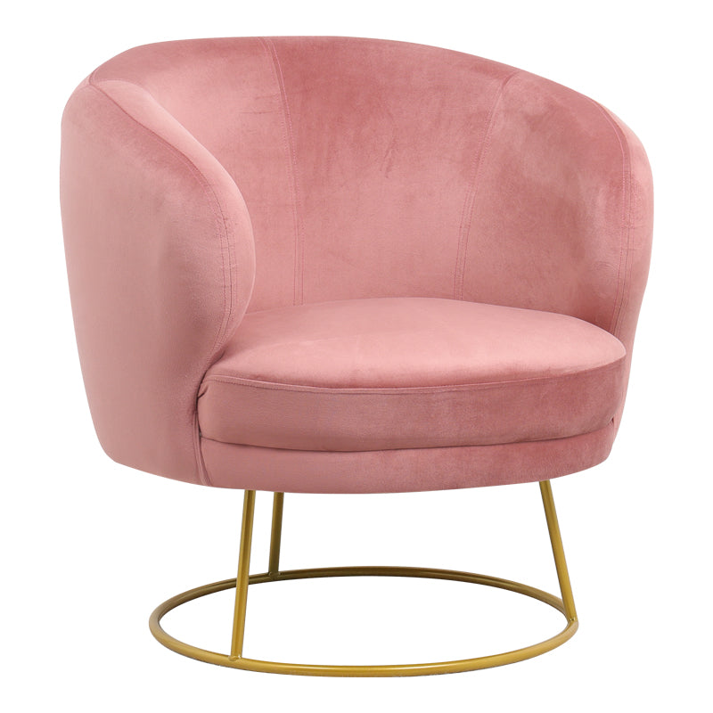 Фотьойл Rony кадифе гнила ябълка-златен метален крак 78x75x82см