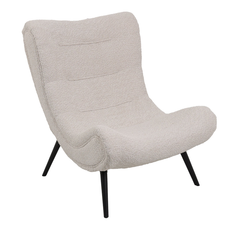 Кресло SILLA букле плат с размери 97x80x100см