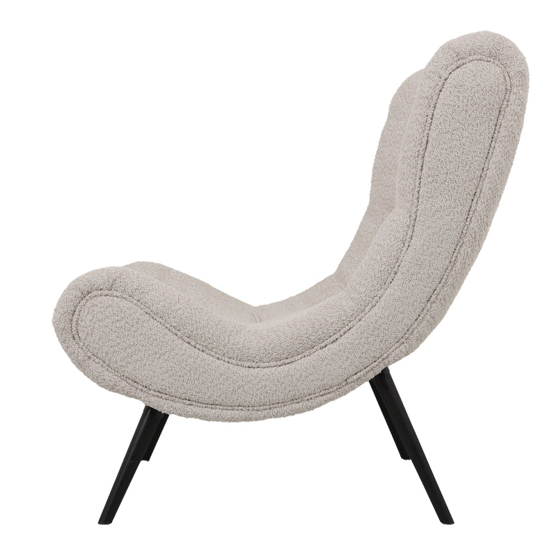 Кресло SILLA букле плат с размери 97x80x100см
