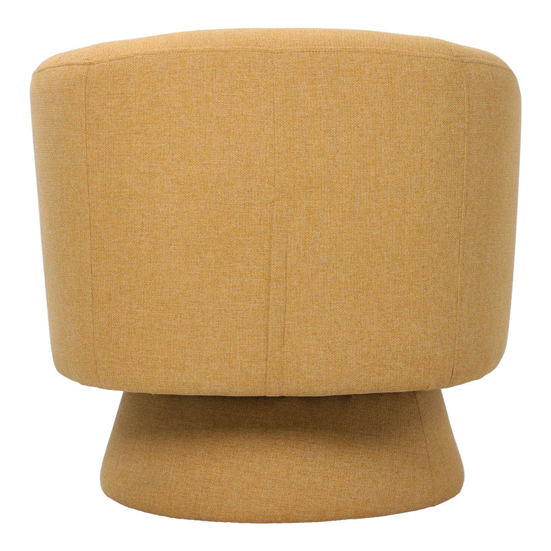 Въртящо се кресло Kres в жълт цвят 78x81x77см