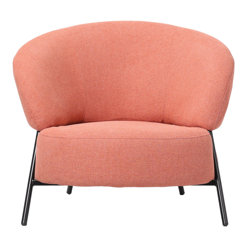 Фотьойл Jennie плат теракота с черни метални крака 84x84x71.5cm