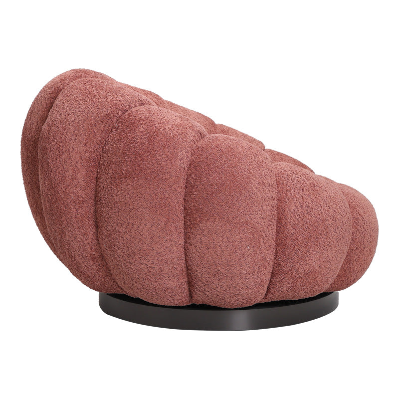 Въртящо се кресло nester плат букле в цвят гнила ябълка 98x97x69см