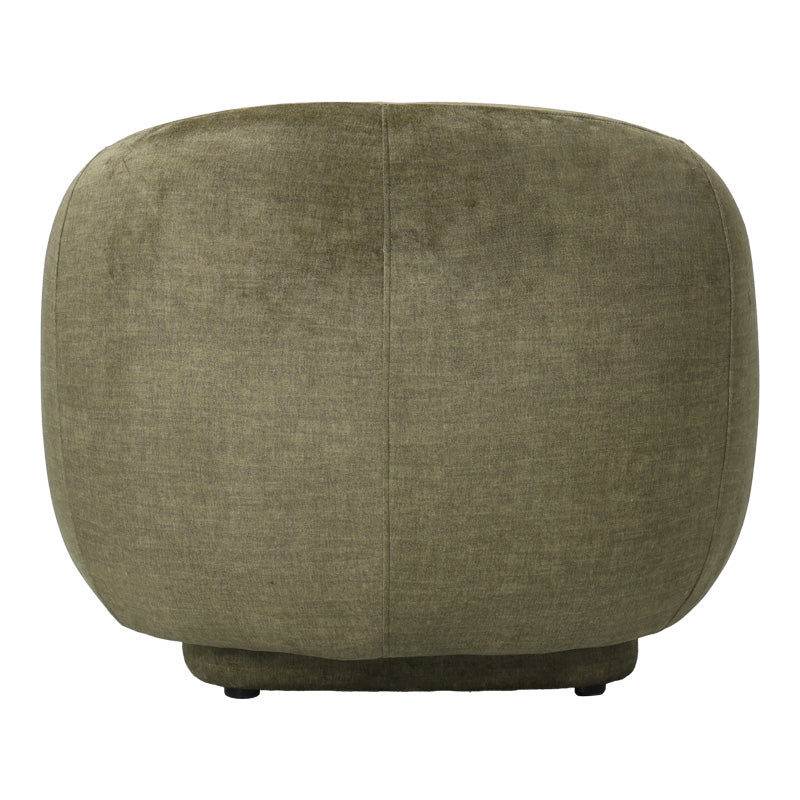 Фотьойл Freya  дамаска цвят маслинено зелено 93x87x76см