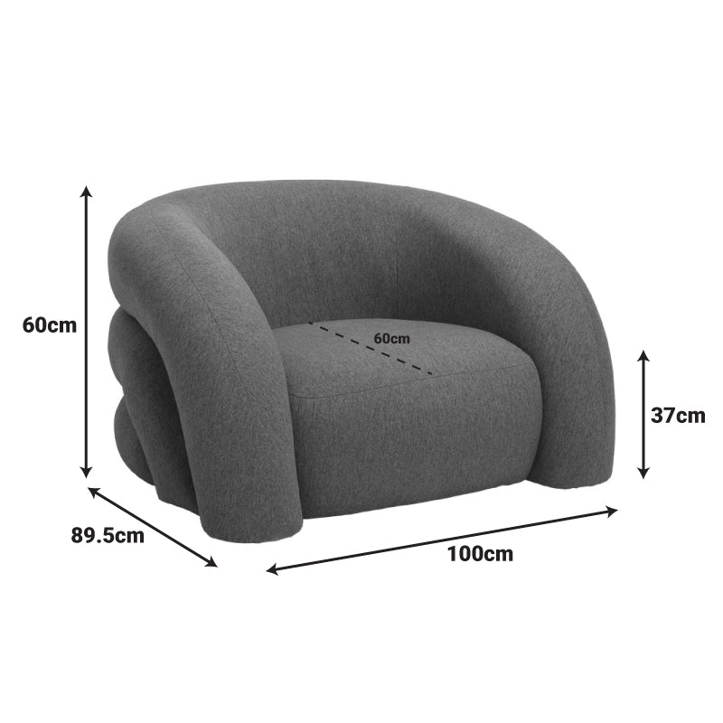 Фотьойл lexy тухла червен цвят дамаска 100x89.5x60см