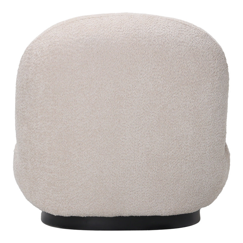 Фотьойл Rosalie бежов плат-черна основа 85x82x77см