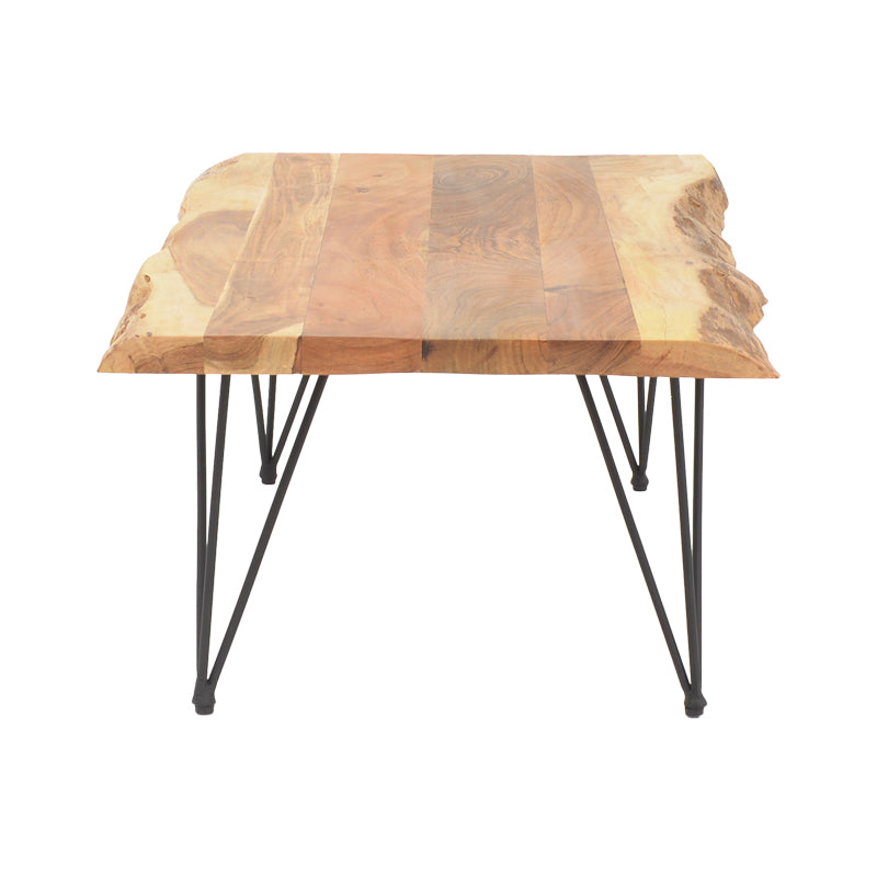 Холна маса Miles масивно акациево дърво в естествен нюанс 115x69x41см