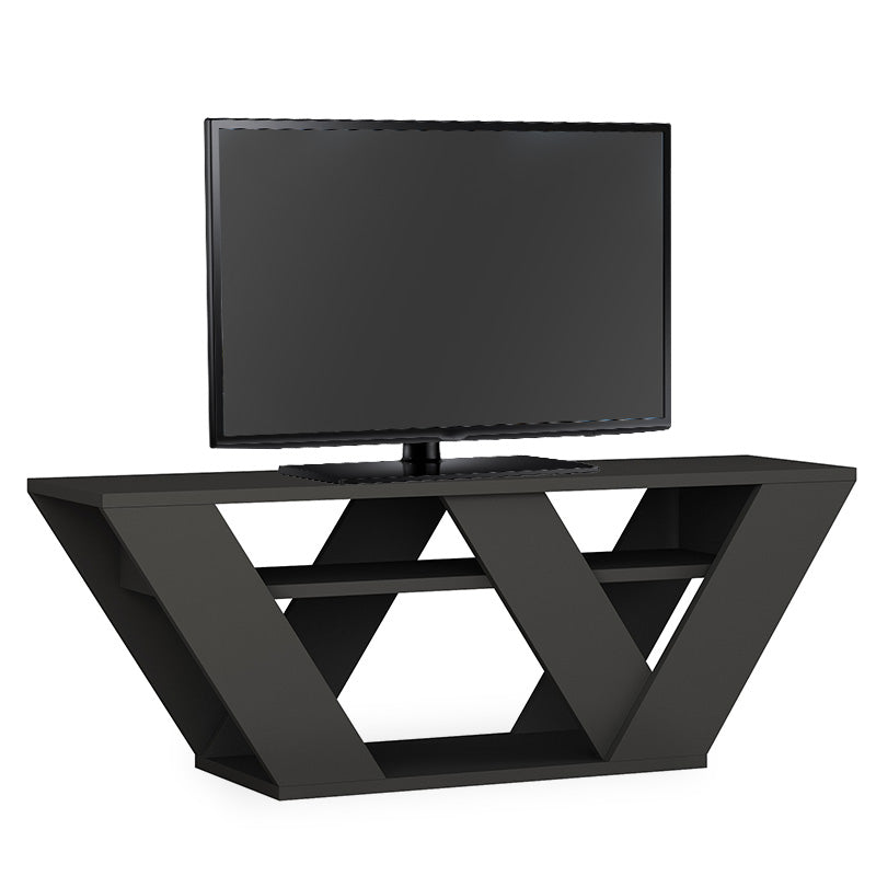 Стойка за телевизор Pipralla цвят антрацит 110x30x40см