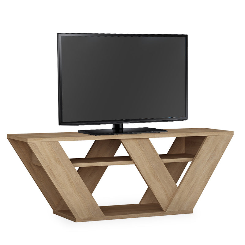 Стойка за телевизор Pipralla цвят дъб 110x30x40см