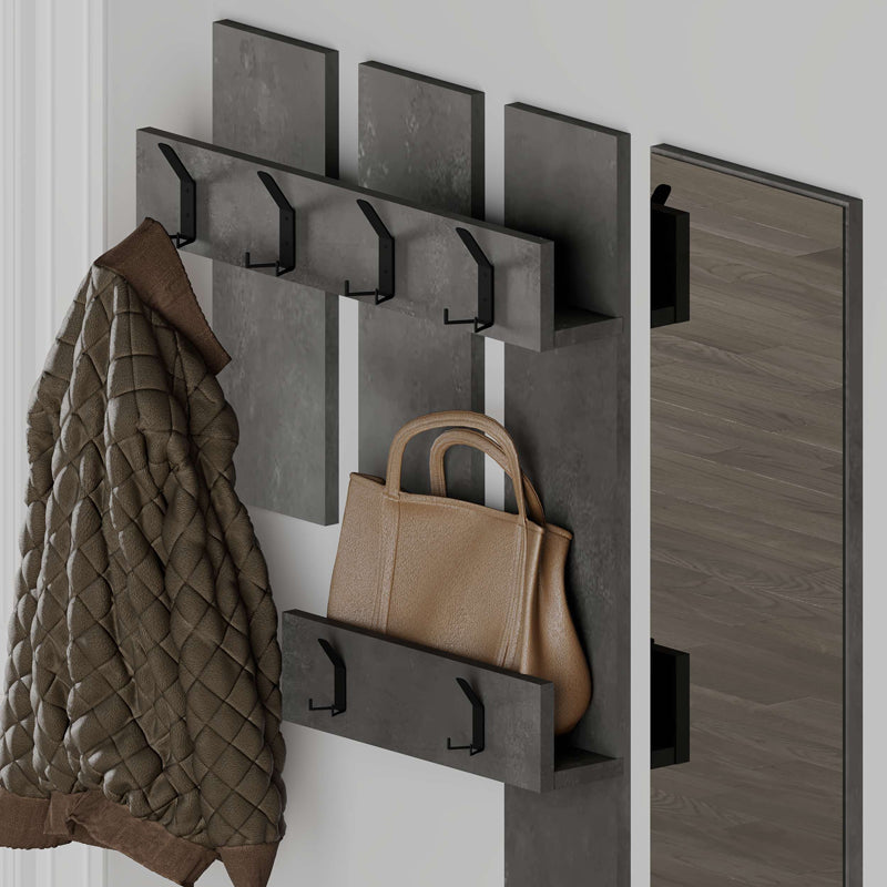 Мебели за антре Vesty меламин в ретро сив цвят 100x30x61см