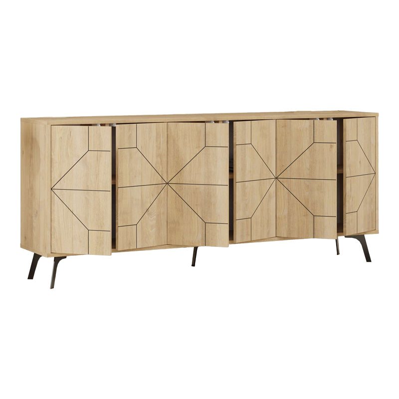 Бюфет BUFEL в естествен цвят 181x35x77.4см