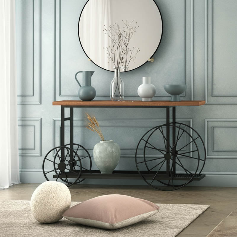 Конзола BIKE в цвят черен орех 148x28x85см