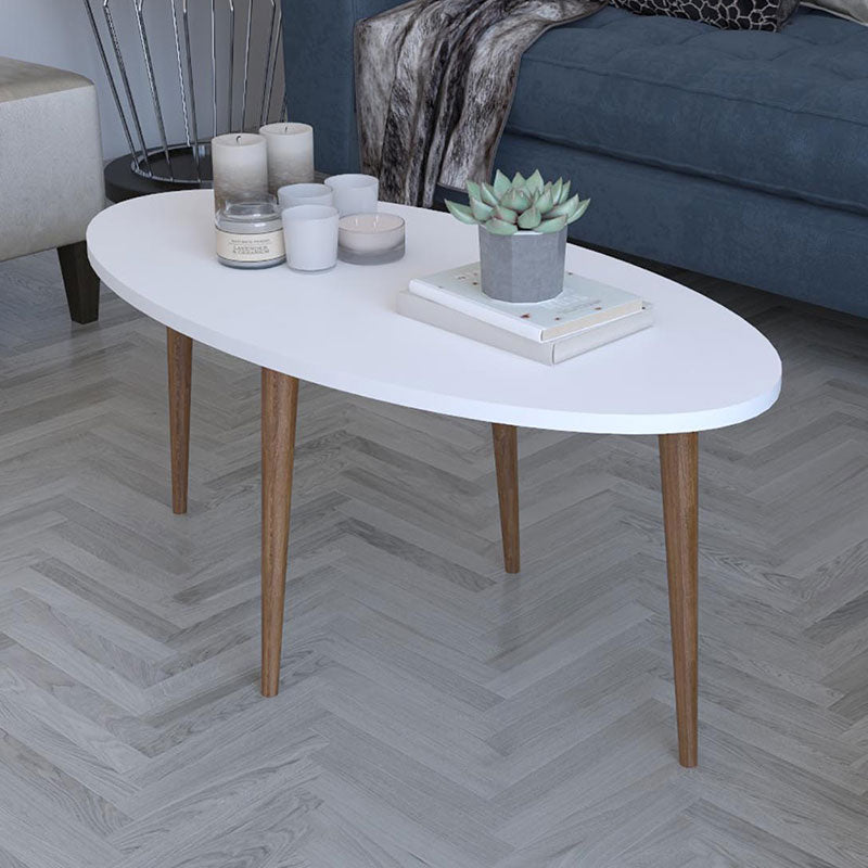 Холна маса Barton бял-кафяв цвят  90x45x40см