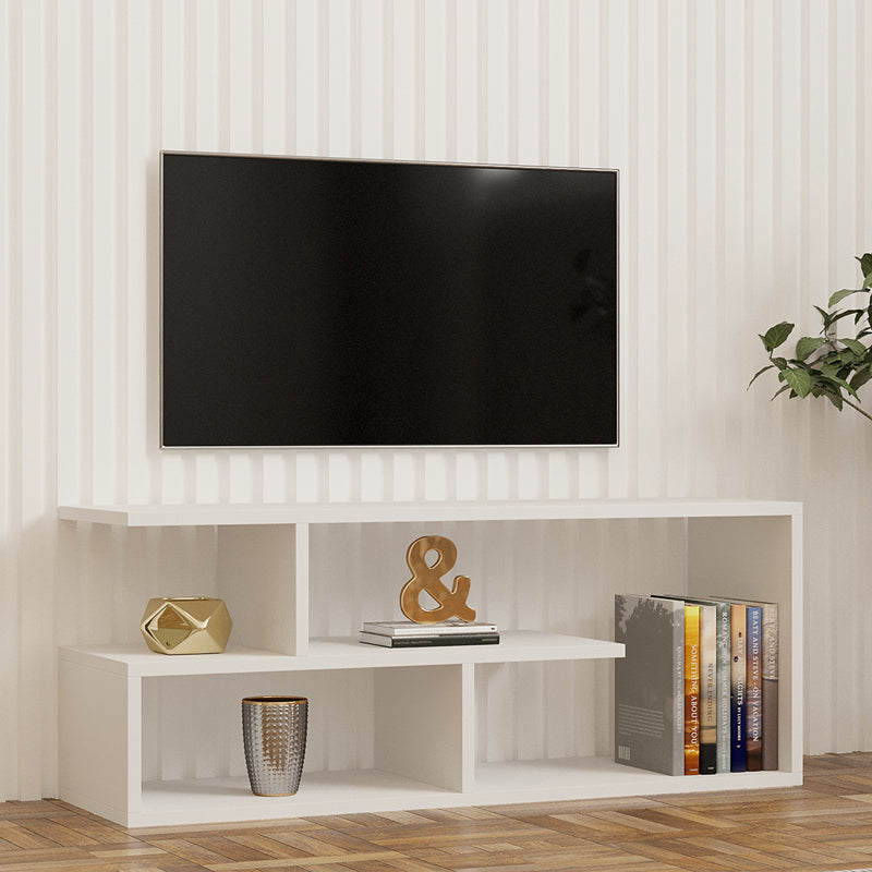 Тв шкаф  Waldo бял меламин 100x29.5x40см