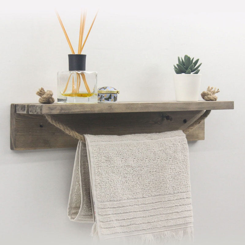 Стенен рафт Sidra орех цвят 50x9x10см