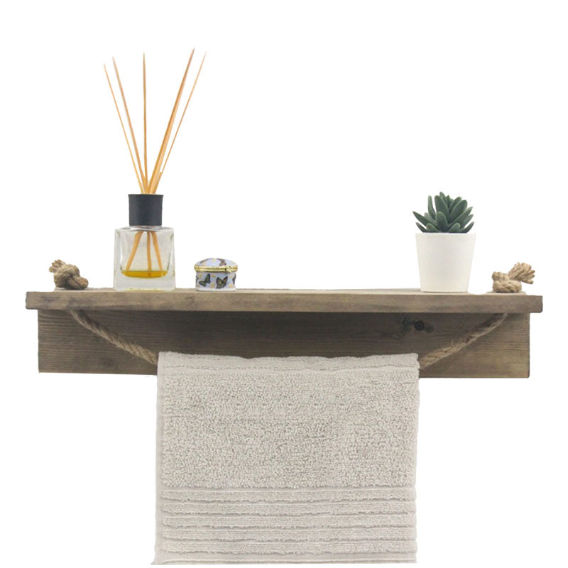 Стенен рафт Sidra орех цвят 50x9x10см