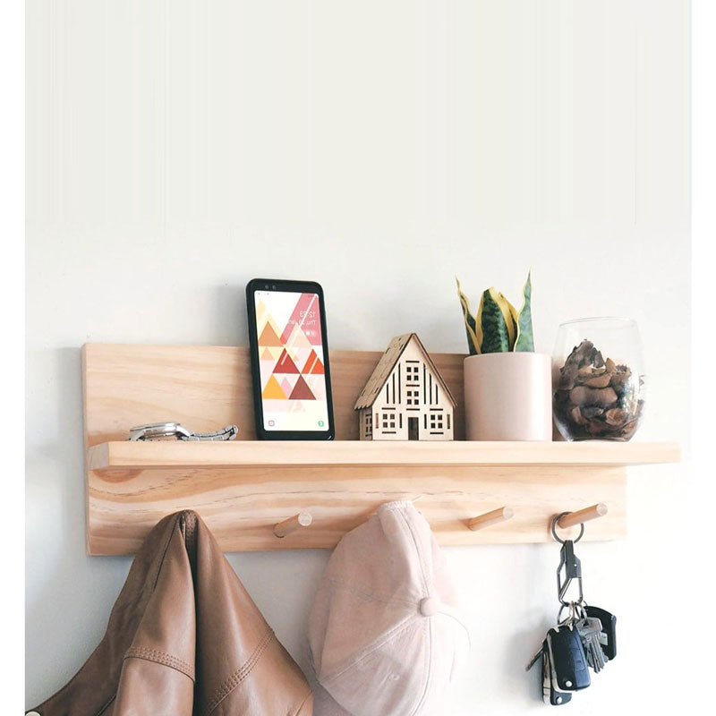 Закачалка Lolia цвят натурал 49x11x14см