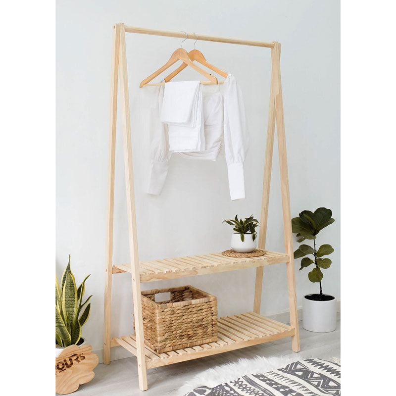 Мебели за антре Linett естествени 86x38x148см