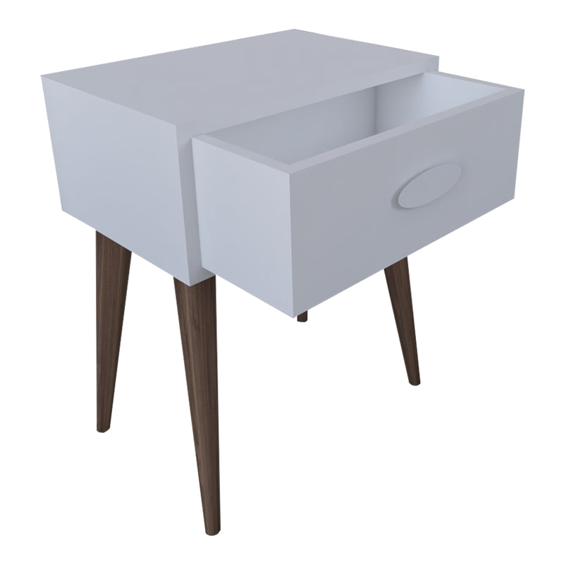 Нощно шкафче Laber бял меламин 45x30x57.5см