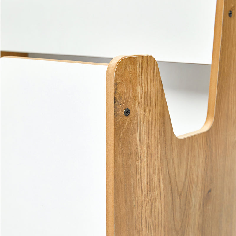 Стелаж естествен-бял мдф 57x34x55см