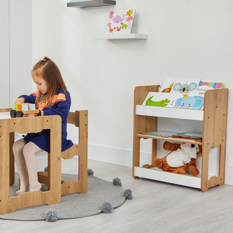 Рафт Чайка естествено бял мдф 57x34x70см